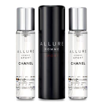 Chanel Allure Homme Sport Eau De Toilette Travel Spray (With Two Refills) 3x20ml/0.7oz Chanel Allure Homme Sport Eau De Toilette Travel Spray (With Two Refills) 3x20ml/0.7oz