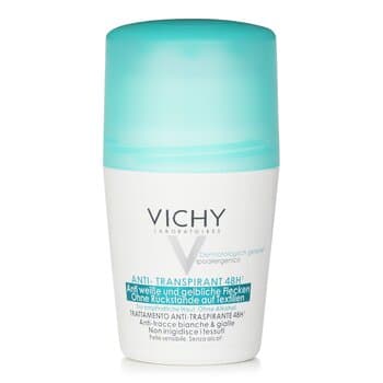 Vichy 48Hr Anti-Perspirant Roll-On - No White Marks & Yellow Stains (For Sensitive Skin) 50ml/1.69oz Vichy 48Hr Anti-Perspirant Roll-On - No White Marks & Yellow Stains (For Sensitive Skin) 50ml/1.69oz