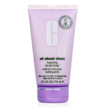 Clinique All About Clean Foaming Facial Soap - Very Dry to Dry Combination Skin 150ml/5oz Clinique All About Clean Foaming Facial Soap - Very Dry to Dry Combination Skin 150ml/5oz