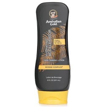 Australian Gold Dark Tanning Accelerator Lotion(Label slightly damaged) 237ml/8oz Australian Gold Dark Tanning Accelerator Lotion(Label slightly damaged) 237ml/8oz