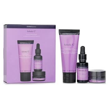DERMAdoctor Kakadu C Vitamin C Brightening Kit: Daily Cleanser 70ml + 20% Vitamin C Serum 15ml + Eye Souffle 15ml 3pcs DERMAdoctor Kakadu C Vitamin C Brightening Kit: Daily Cleanser 70ml + 20% Vitamin C Serum 15ml + Eye Souffle 15ml 3pcs