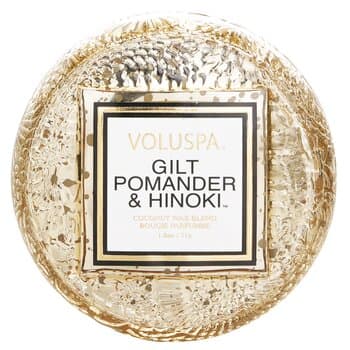 Voluspa Macaron Candle - Gilt Pomander & Hinoki 51g/1.8oz Voluspa Macaron Candle - Gilt Pomander & Hinoki 51g/1.8oz