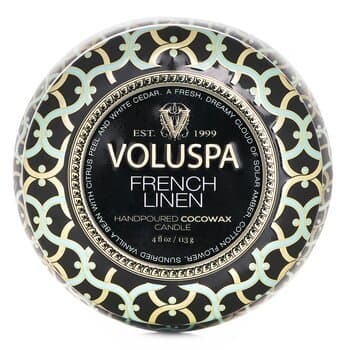 Voluspa Mini Tin Candle - French Linen 113g/4oz Voluspa Mini Tin Candle - French Linen 113g/4oz