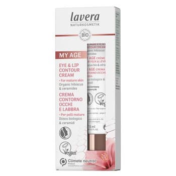 Lavera My Age Eye & Lip Contour Cream With Organic Hibiscus & Ceramides - For Mature Skin (Exp. Date 31 OCT 2026) 15ml/0.5oz Lavera My Age Eye & Lip Contour Cream With Organic Hibiscus & Ceramides - For Mature Skin (Exp. Date 31 OCT 2026) 15ml/0.5oz