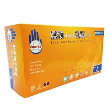 KQ Protos - Latex Examination Gloves -white (L) L KQ Protos - Latex Examination Gloves -white (L) L