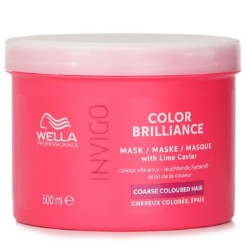 Wella Invigo Color Brilliance Mask With Lime Caviar Coarse Colored Hair 500ml Wella Invigo Color Brilliance Mask With Lime Caviar Coarse Colored Hair 500ml