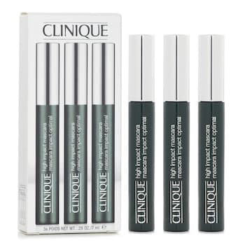 Clinique High Impact Mascara - # 01 Black Trio 7ml x 3 Clinique High Impact Mascara - # 01 Black Trio 7ml x 3