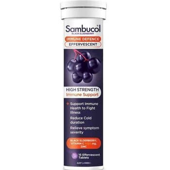 Sambucol Black Elderberry Immune Defence Effervescent Tablets 15 Tablets Sambucol Black Elderberry Immune Defence Effervescent Tablets 15 Tablets