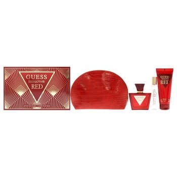 Guess Guess Seductive Red by Guess for Women - 4 Pc Gift Set 2.5oz EDT Spray, 0.5oz Travel EDT Spray, 3.4oz Body Lotion, Pouch 4 Pc Gift Set 4 Pc Gift Set Guess Guess Seductive Red by Guess for Women - 4 Pc Gift Set 2.5oz EDT Spray, 0.5oz Travel EDT Spray, 3.4oz Body Lotion, Pouch 4 Pc Gift Set 4 Pc Gift Set
