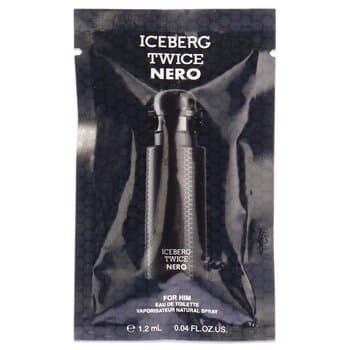 Iceberg Iceberg Twice Nero by Iceberg for Men - 1.2 ml EDT Spray Vial (Mini) 1.2 ml Iceberg Iceberg Twice Nero by Iceberg for Men - 1.2 ml EDT Spray Vial (Mini) 1.2 ml