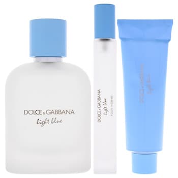Dolce & Gabbana Light Blue by Dolce and Gabbana for Men 3 Pc Gift Set 3.3oz EDT Spray, 0.33oz EDT Spray (Mini), 1.69oz Shower Gel 3 Pc Gift Set Dolce & Gabbana Light Blue by Dolce and Gabbana for Men 3 Pc Gift Set 3.3oz EDT Spray, 0.33oz EDT Spray (Mini), 1.69oz Shower Gel 3 Pc Gift Set