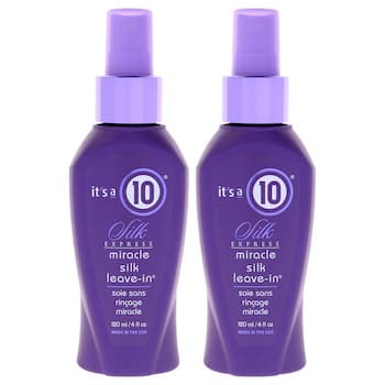 It's A 10 Silk Express Miracle Silk LeaveIn by Its A 10 for Unisex 4 oz Conditioner Pack of 2 Fixed Size It's A 10 Silk Express Miracle Silk LeaveIn by Its A 10 for Unisex 4 oz Conditioner Pack of 2 Fixed Size