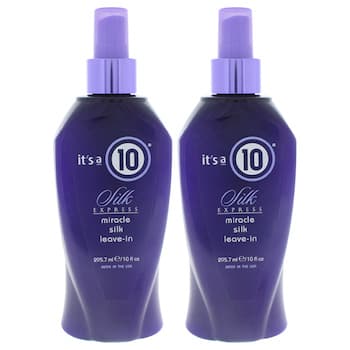 It's A 10 Silk Express Miracle Silk LeaveIn by Its A 10 for Unisex 10 oz Conditioner Pack of 2 Fixed Size It's A 10 Silk Express Miracle Silk LeaveIn by Its A 10 for Unisex 10 oz Conditioner Pack of 2 Fixed Size