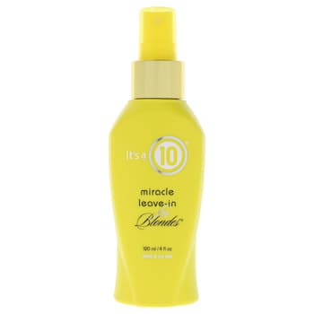 It's A 10 Miracle LeaveIn For Blondes by Its A 10 for Unisex 4 oz Treatment Fixed Size It's A 10 Miracle LeaveIn For Blondes by Its A 10 for Unisex 4 oz Treatment Fixed Size