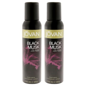 Jovan Black Musk by Jovan for Women 5 oz Deodorant Spray Pack of 2 5 oz Jovan Black Musk by Jovan for Women 5 oz Deodorant Spray Pack of 2 5 oz