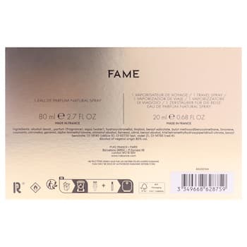 Paco Rabanne Fame by Paco Rabanne for Women 2 Pc Gift Set 2.7oz EDP Spray, 0.68oz EDP Spray 2 Pc Gift Set Paco Rabanne Fame by Paco Rabanne for Women 2 Pc Gift Set 2.7oz EDP Spray, 0.68oz EDP Spray 2 Pc Gift Set
