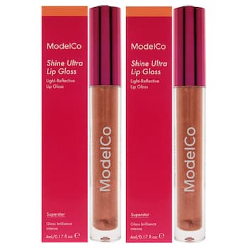 ModelCo Shine Ultra Lip Gloss Superstar by ModelCo for Women 0.17 oz Lip Gloss Pack of 2 0.17 oz ModelCo Shine Ultra Lip Gloss Superstar by ModelCo for Women 0.17 oz Lip Gloss Pack of 2 0.17 oz