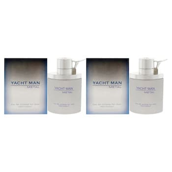 Myrurgia Yacht Man Metal by Myrurgia for Men 3.4 oz EDT Spray Pack of 2 Fixed Size Myrurgia Yacht Man Metal by Myrurgia for Men 3.4 oz EDT Spray Pack of 2 Fixed Size