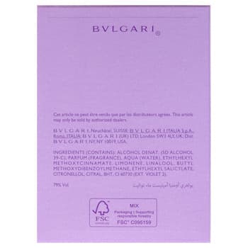 Bvlgari Omnia Amethyste by Bvlgari for Women 1.7 oz EDT Spray 1.7 oz Bvlgari Omnia Amethyste by Bvlgari for Women 1.7 oz EDT Spray 1.7 oz
