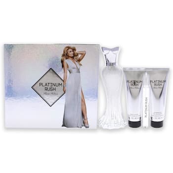 Paris Hilton Platinum Rush by Paris Hilton for Women 4 Pc Gift Set 3.4 oz EDP Spray, 0.33oz EDP Spray, 3oz Body Lotion, 3oz Shower G 4 Pc Gift Set Paris Hilton Platinum Rush by Paris Hilton for Women 4 Pc Gift Set 3.4 oz EDP Spray, 0.33oz EDP Spray, 3oz Body Lotion, 3oz Shower G 4 Pc Gift Set