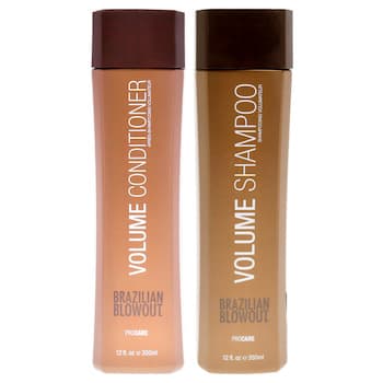 Brazilian Blowout Volume Shampoo and Conditioner Kit by Brazilian Blowout for Unisex 2 Pc Kit 12oz Shampoo, 12oz Conditioner 2 Pc Kit Brazilian Blowout Volume Shampoo and Conditioner Kit by Brazilian Blowout for Unisex 2 Pc Kit 12oz Shampoo, 12oz Conditioner 2 Pc Kit