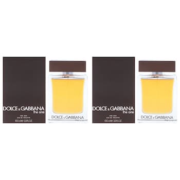 Dolce & Gabbana The One by Dolce and Gabbana for Men 3.3 oz EDT Spray Pack of 2 3.3 oz Dolce & Gabbana The One by Dolce and Gabbana for Men 3.3 oz EDT Spray Pack of 2 3.3 oz