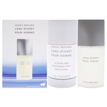 Issey Miyake Leau Dissey by Issey Miyake for Men 2 Pc Gift Set 2.5oz EDT Spray, 2.6oz Deodorant Stick 2 Pc Gift Set Issey Miyake Leau Dissey by Issey Miyake for Men 2 Pc Gift Set 2.5oz EDT Spray, 2.6oz Deodorant Stick 2 Pc Gift Set