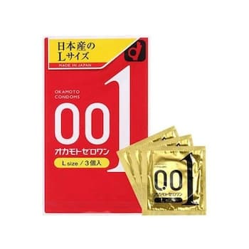 Okamoto 0.01 L size 3's Pack PU Condom 3 pcs Okamoto 0.01 L size 3's Pack PU Condom 3 pcs