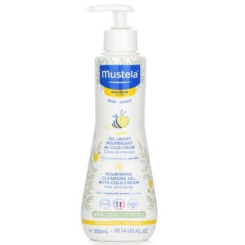 Mustela Nourishing Cleansing Gel with Cold Cream For Hair & Body - For Dry Skin 300ml/10.14oz Mustela Nourishing Cleansing Gel with Cold Cream For Hair & Body - For Dry Skin 300ml/10.14oz