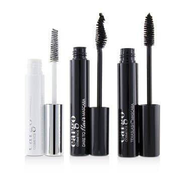 Cargo Mascara Kit: 1x Dare To Flair Mascara, 1x Texalash Mascara, 1x Swimmables Waterproof Mascara Topcoat 3pcs Cargo Mascara Kit: 1x Dare To Flair Mascara, 1x Texalash Mascara, 1x Swimmables Waterproof Mascara Topcoat 3pcs