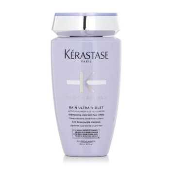 Kerastase Blond Absolu Bain Ultra-Violet Anti-Brass Purple Shampoo (Lightened, Cool Blonde or Grey Hair) 250ml/8.5oz Kerastase Blond Absolu Bain Ultra-Violet Anti-Brass Purple Shampoo (Lightened, Cool Blonde or Grey Hair) 250ml/8.5oz