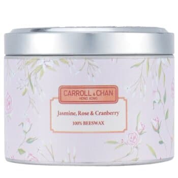 Carroll & Chan 100% Beeswax Tin Candle - Jasmine Rose Cranberry (8x6) cm Carroll & Chan 100% Beeswax Tin Candle - Jasmine Rose Cranberry (8x6) cm