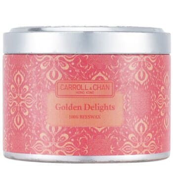 Carroll & Chan 100% Beeswax Tin Candle - Golden Delights (8x6) cm Carroll & Chan 100% Beeswax Tin Candle - Golden Delights (8x6) cm