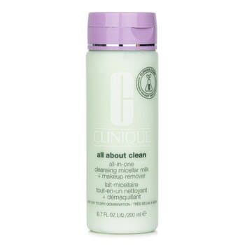 Clinique All about Clean All-In-One Cleansing Micellar Milk + Makeup Remover - Very Dry to Dry Combination 200ml/6.7oz Clinique All about Clean All-In-One Cleansing Micellar Milk + Makeup Remover - Very Dry to Dry Combination 200ml/6.7oz
