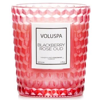 볼루스파 Voluspa 텍스처드 글래스 캔들 - 블랙베리로즈우드 184g/6.5oz 볼루스파 Voluspa 텍스처드 글래스 캔들 - 블랙베리로즈우드 184g/6.5oz