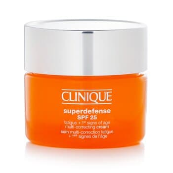 Clinique Superdefense SPF 25 Fatigue + 1st Signs Of Age Multi-Correcting Cream - Very Dry to Dry Combination 30ml/1oz Clinique Superdefense SPF 25 Fatigue + 1st Signs Of Age Multi-Correcting Cream - Very Dry to Dry Combination 30ml/1oz