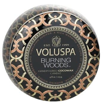 볼루스파 Voluspa 미니 틴 캔들 - 버닝 우즈 113g/4oz 볼루스파 Voluspa 미니 틴 캔들 - 버닝 우즈 113g/4oz