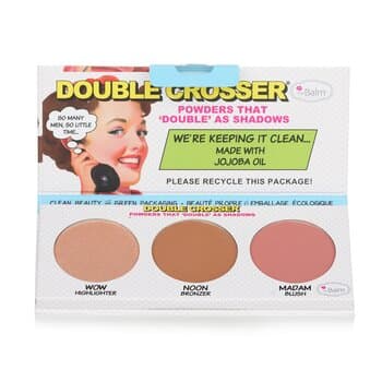 TheBalm Double Crosser (Highlighter, Bronzer & Blush) 8.5g/0.29oz TheBalm Double Crosser (Highlighter, Bronzer & Blush) 8.5g/0.29oz