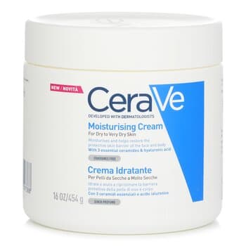 CeraVe Moisturising Cream For Dry to Very Dry Skin (US/EU Random Packing Pick) 454g/16oz CeraVe Moisturising Cream For Dry to Very Dry Skin (US/EU Random Packing Pick) 454g/16oz