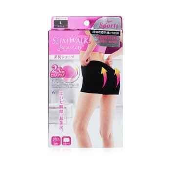 SlimWalk Buttocks Shorts for Sports, #Black (Size: L) 1pair SlimWalk Buttocks Shorts for Sports, #Black (Size: L) 1pair
