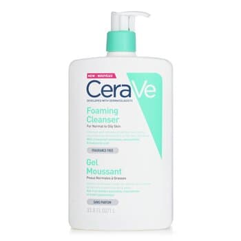 CeraVe Foaming Cleanser For Normal to Oily Skin (With Pump) 1000ml/33.8oz CeraVe Foaming Cleanser For Normal to Oily Skin (With Pump) 1000ml/33.8oz