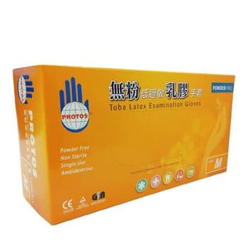 KQ Protos - Latex Examination Gloves -white (M) M KQ Protos - Latex Examination Gloves -white (M) M