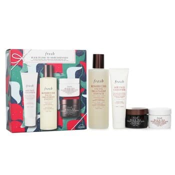 Fresh Black Tea Set: Soy Face Cleanser+Kombucha F.T. Essence+Instant Perfecting Mask+Firming Overnight Mask 4pcs Fresh Black Tea Set: Soy Face Cleanser+Kombucha F.T. Essence+Instant Perfecting Mask+Firming Overnight Mask 4pcs