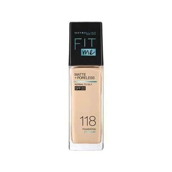 Maybelline New York Fit Me Matte Light Pore Matte Foundation SPF22 - # #118 Light Beige 30ml Maybelline New York Fit Me Matte Light Pore Matte Foundation SPF22 - # #118 Light Beige 30ml