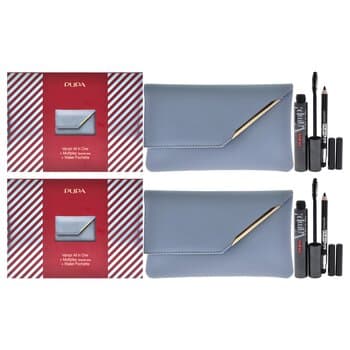 Pupa Vamp! All in One and Multiplay Set - Pack of 2 by Pupa Milano for Women - 3 Pc 0.30oz Vamp! All in One Mascara - 101 Bla 3 Pc Pupa Vamp! All in One and Multiplay Set - Pack of 2 by Pupa Milano for Women - 3 Pc 0.30oz Vamp! All in One Mascara - 101 Bla 3 Pc