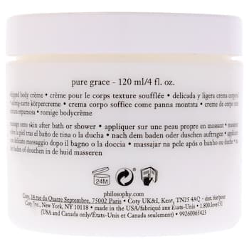 Philosophy Pure Grace Whipped Body Creme by Philosophy for Women 4 oz Cream 4 oz Philosophy Pure Grace Whipped Body Creme by Philosophy for Women 4 oz Cream 4 oz