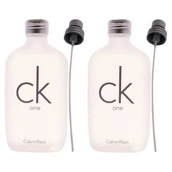 Calvin Klein CK One by Calvin Klein for Unisex 3.4 oz EDT Spray Pack of 2 3.4 oz Calvin Klein CK One by Calvin Klein for Unisex 3.4 oz EDT Spray Pack of 2 3.4 oz