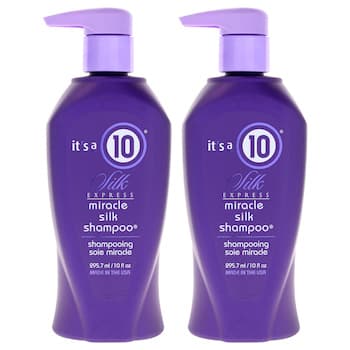 It's A 10 Silk Express Miracle Silk Shampoo by Its A 10 for Unisex 10 oz Shampoo Pack of 2 Fixed Size It's A 10 Silk Express Miracle Silk Shampoo by Its A 10 for Unisex 10 oz Shampoo Pack of 2 Fixed Size