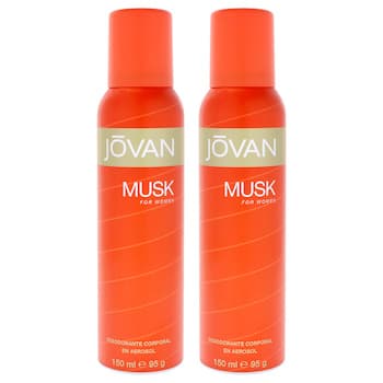 Jovan Jovan Musk by Jovan for Women 5 oz Deodorant Spray Pack of 2 Fixed Size Jovan Jovan Musk by Jovan for Women 5 oz Deodorant Spray Pack of 2 Fixed Size
