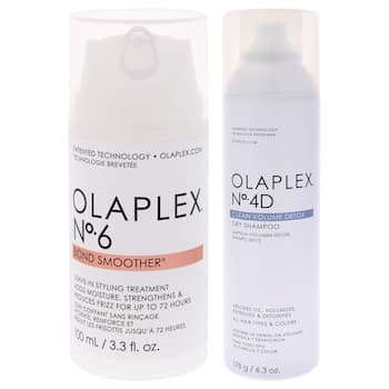 Olaplex Olaplex Kit by Olaplex for Unisex 2 Pc Kit 6.3oz No 4D Clean Volume Detox Dry Shampoo, 3.3oz No 6 Bond Smoother Fixed Size Olaplex Olaplex Kit by Olaplex for Unisex 2 Pc Kit 6.3oz No 4D Clean Volume Detox Dry Shampoo, 3.3oz No 6 Bond Smoother Fixed Size